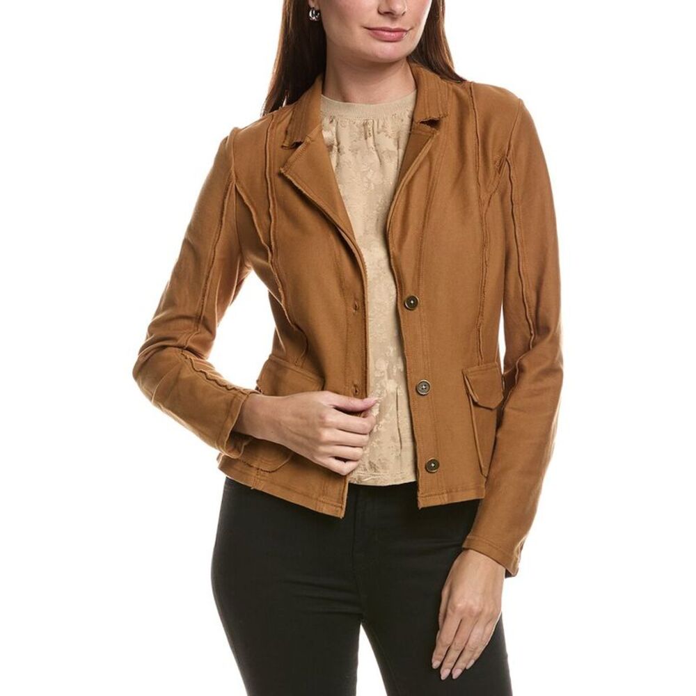 Xcvi Womens  Dunne Blazer, Gold